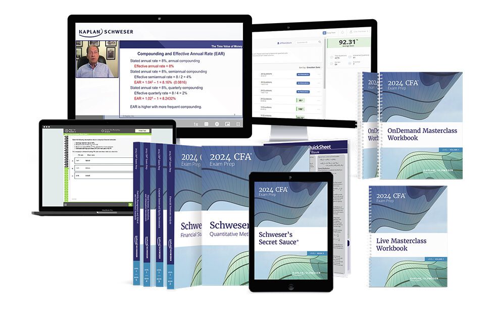 Kaplan Schweser CFA: Detailed Reviews, Study Packages & Discounts 9 2024 CFA Level I Ultimate Package 980x980 3 1 edited